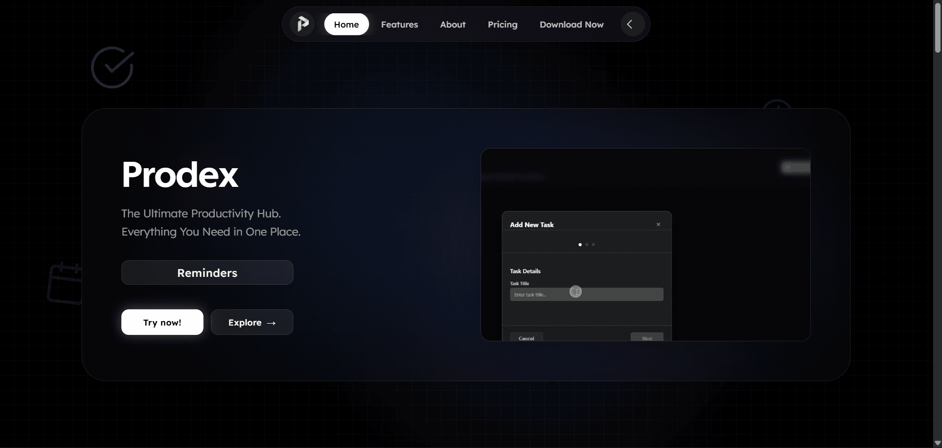 ProdexStudio Landing